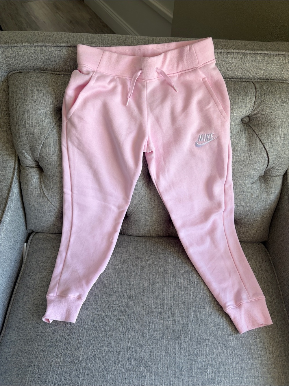 Nike Kids Light Pink Fleece Joggers